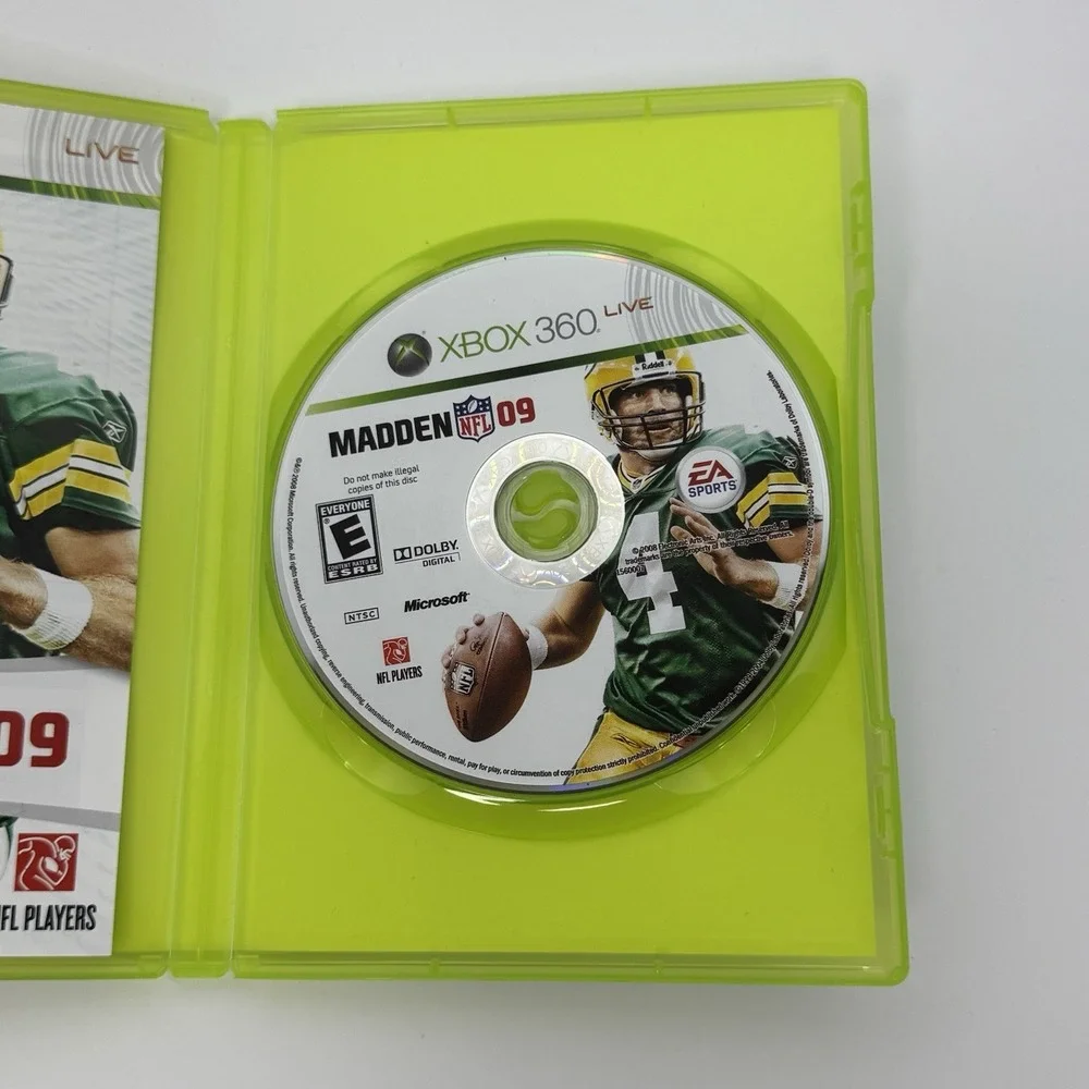 Madden NFL 09 (Microsoft Xbox 360, 2008) CIB Complete w/ Manual Tested Working